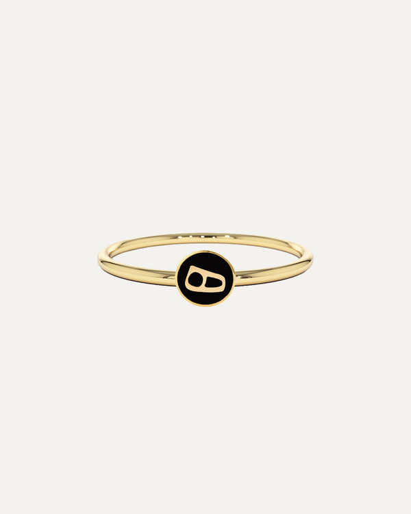 خاتم مطلي بتصميم دائري (مخصص حسب الطلب)