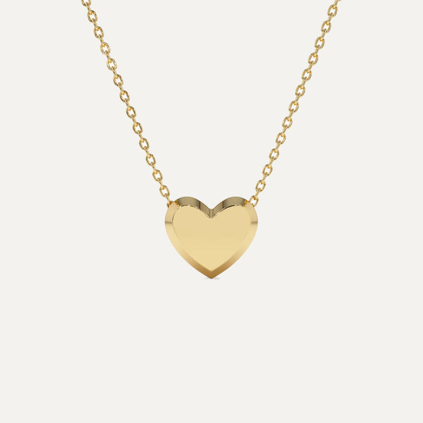 18K Gold Heart Necklace