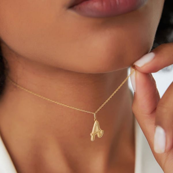 18K Gold Layered Initials Necklace
