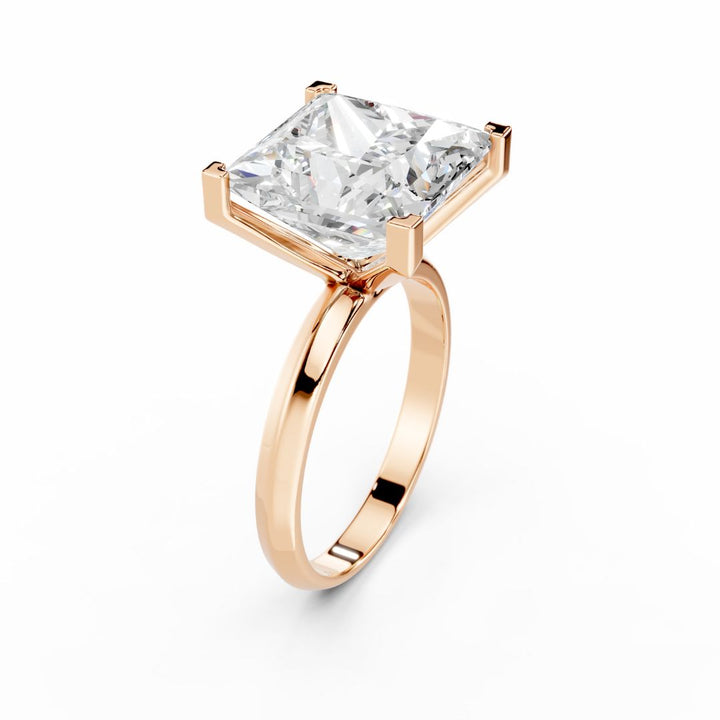 5 Carat Princess Cut Diamond Engagement Ring – Bellogante