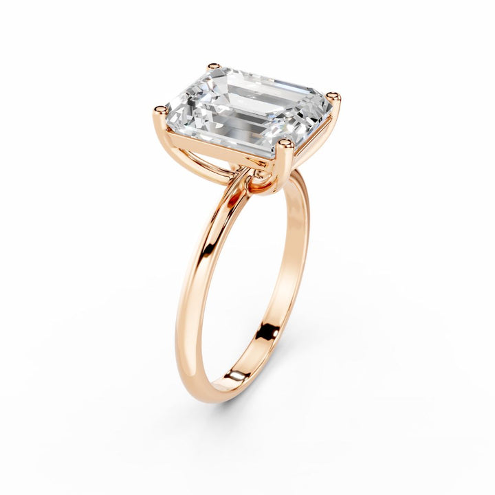 Buy 5 Carat Emerald Cut Diamond Engagement Ring | 18K Gold | Shop Now ...
