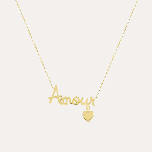 Amour ( French Love ) Necklace