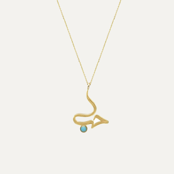 Hob Necklace with Turquoise