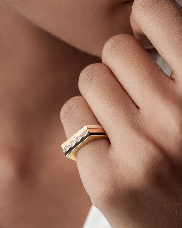 Enamel  Bar Ring