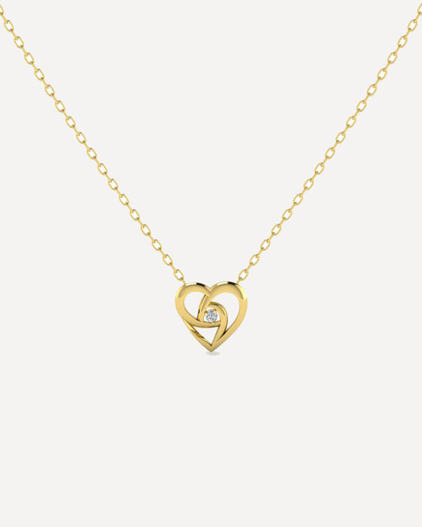 The Heart & Diamond Necklace