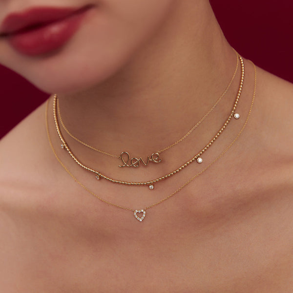 18K Gold Love Necklace