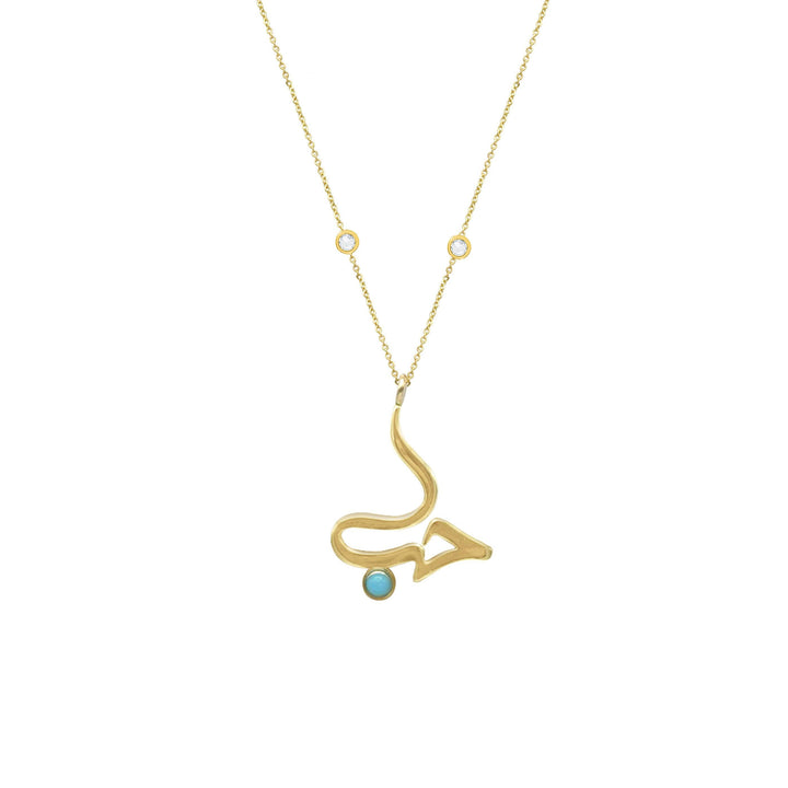 Hob Necklace with Turquoise - BelloGante