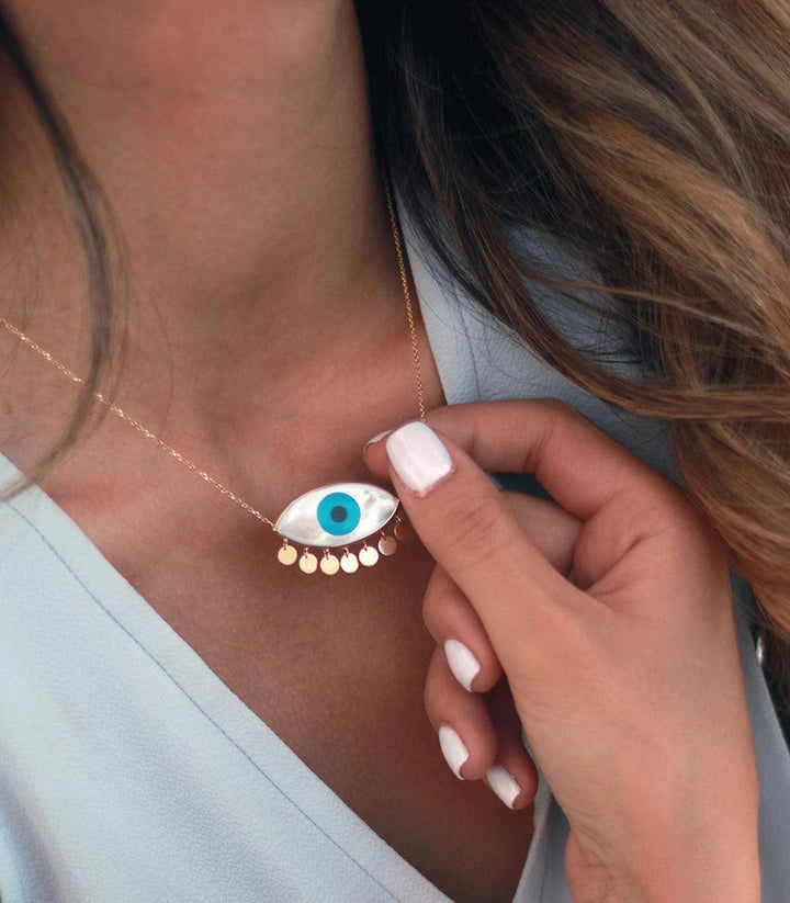 Evil Eye Necklace Marquise